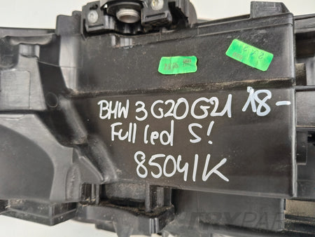RIGHT HEADLIGHT LAMP BMW 3 G20 G21 18- FULL LED