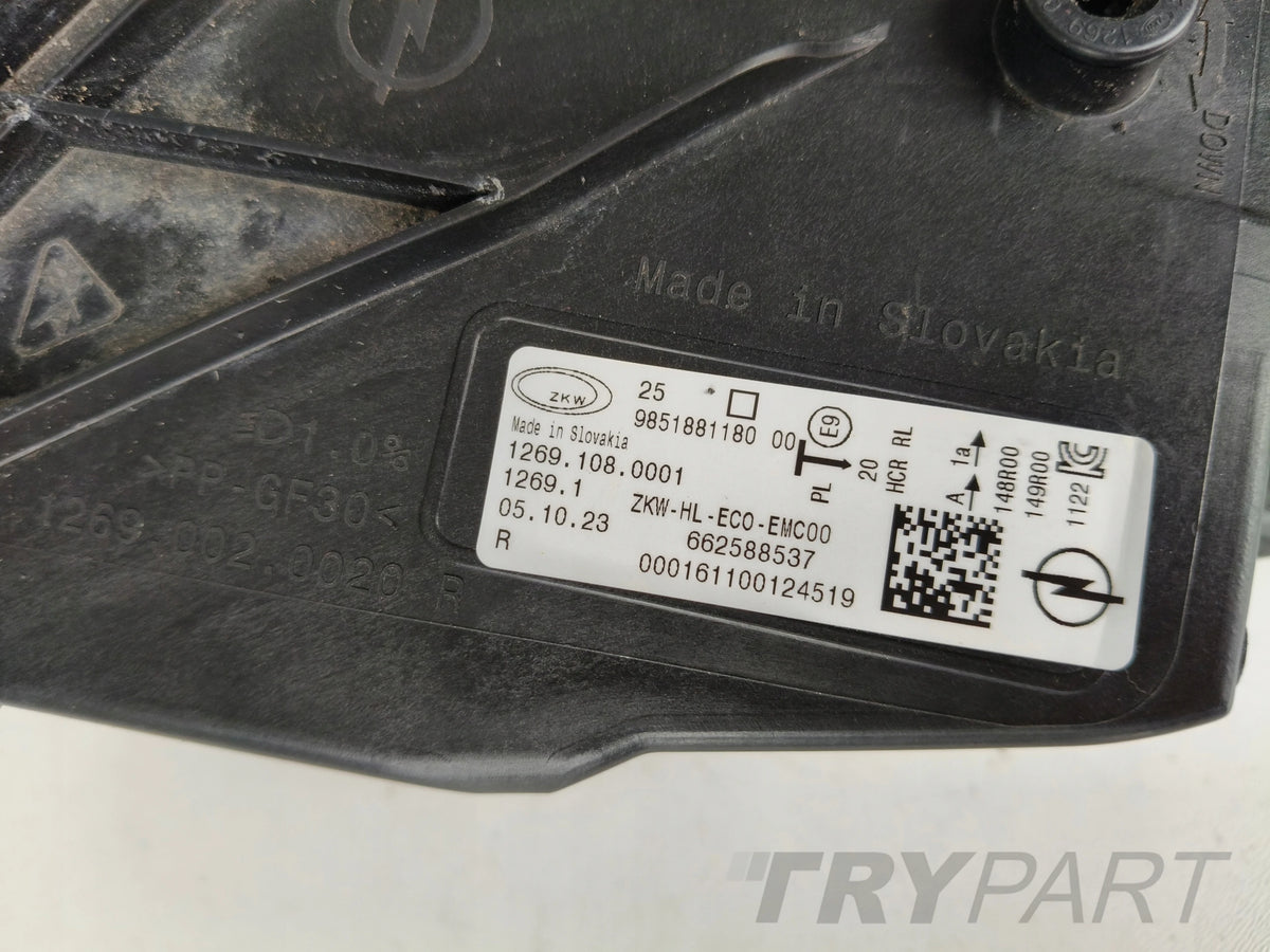 RIGHT HEADLIGHT LAMP FOR OPEL ASTRA VI L 22- FULL LED