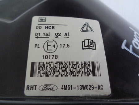 RIGHT HEADLIGHT LAMP FORD FOCUS MK2 04-07