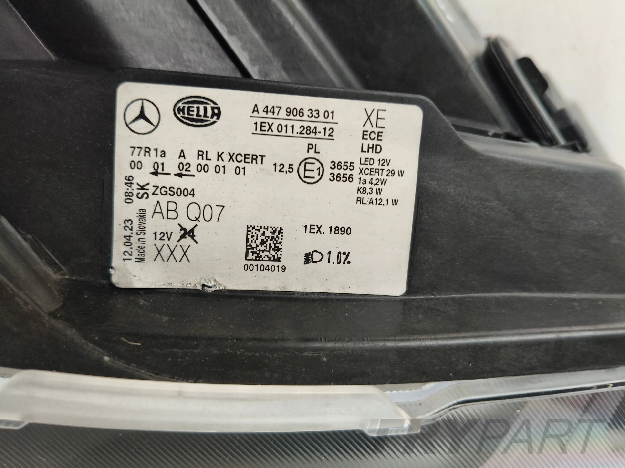 RIGHT HEADLIGHT LAMP MERCEDES VITO V-CLASS W447 19- FACELIFT FULL LED ILS