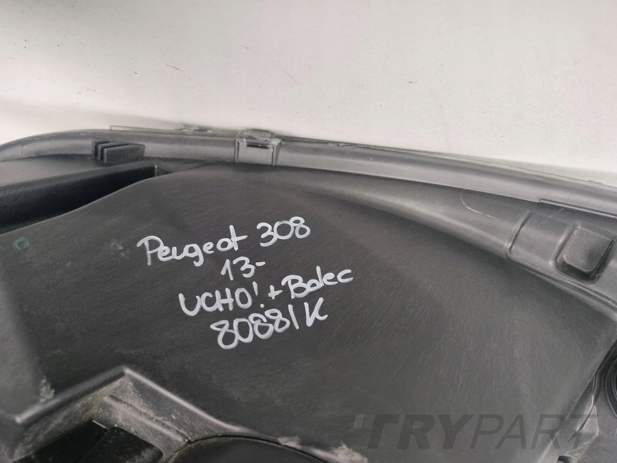 RIGHT HEADLIGHT LAMP PEUGEOT 308 13-