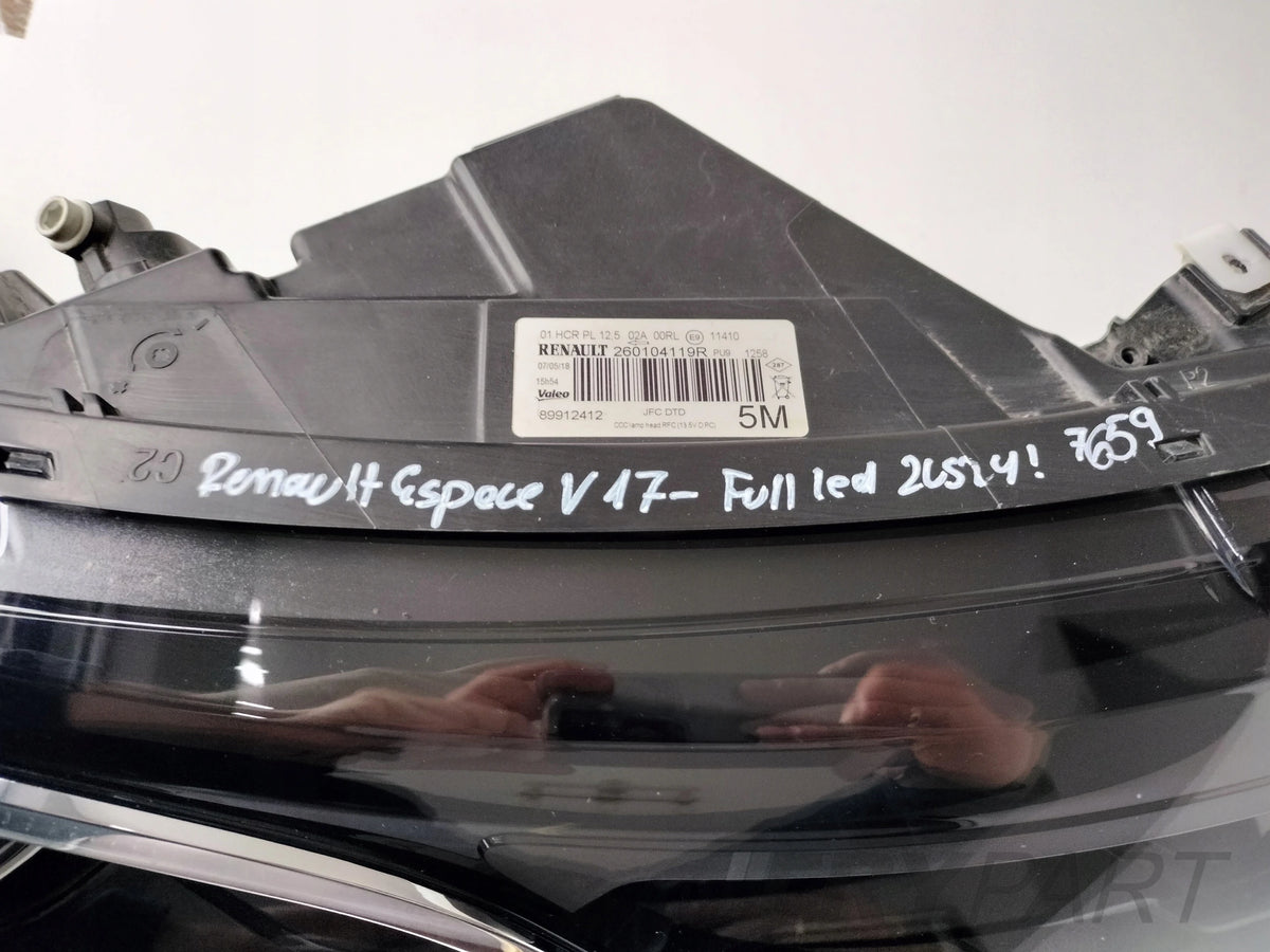 RIGHT HEADLIGHT LAMP RENAULT ESPACE V 17- FULL LED