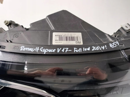 RIGHT HEADLIGHT LAMP RENAULT ESPACE V 17- FULL LED