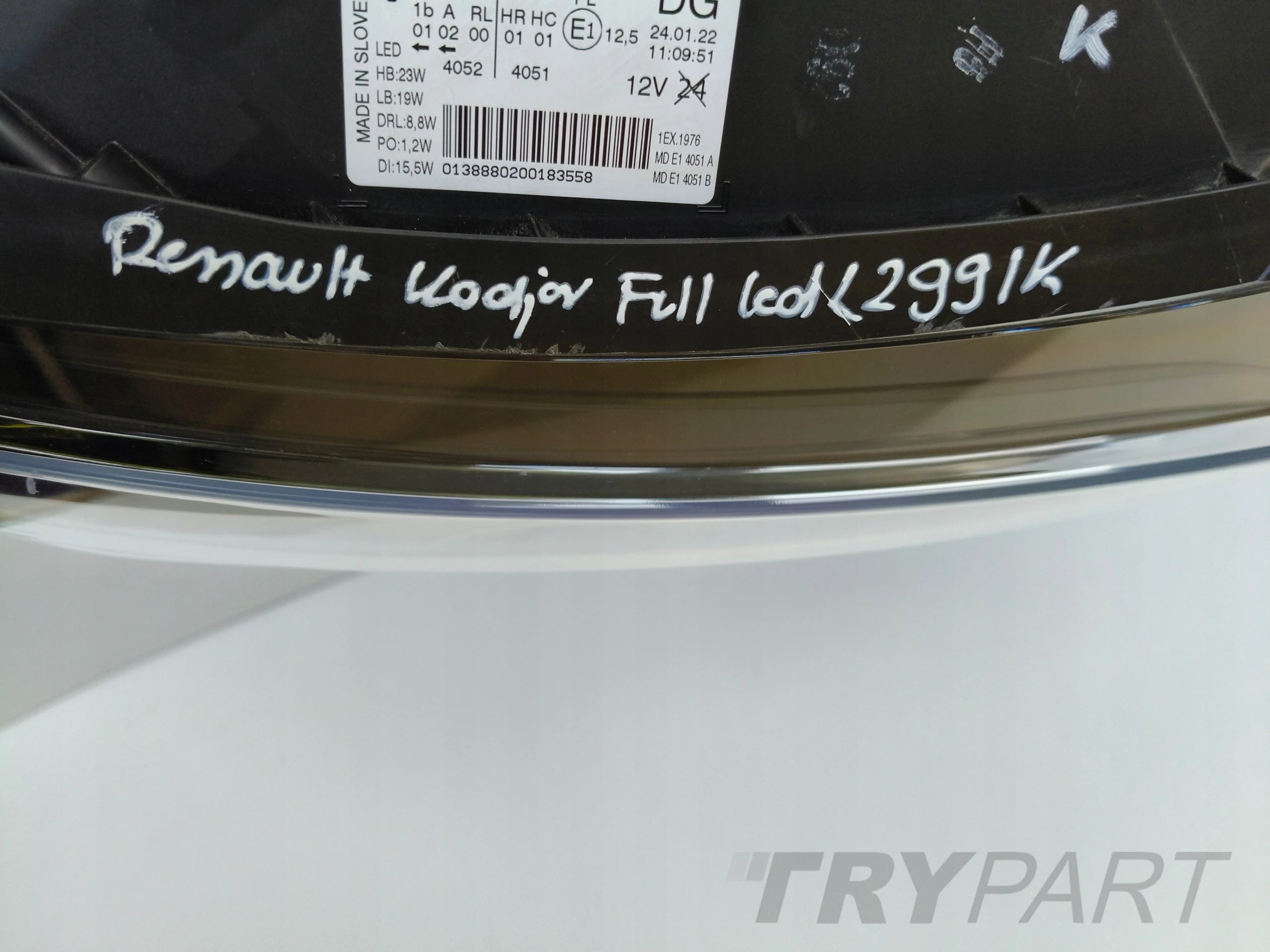 RIGHT HEADLIGHT LAMP RENAULT KADJAR 18- FACELIFT FULL LED