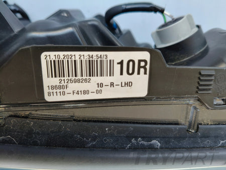 RIGHT HEADLIGHT LAMP TOYOTA CHR 20- LIFT FULL LED
