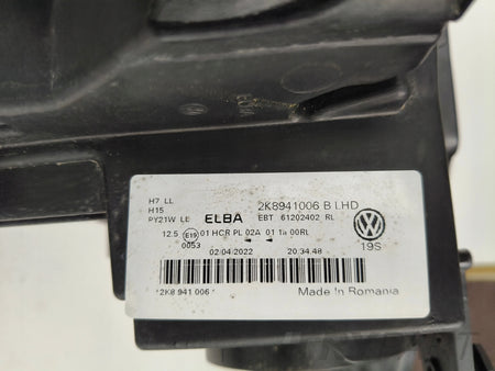 RIGHT HEADLIGHT LAMP VW CADDY 2K 2K8 20-