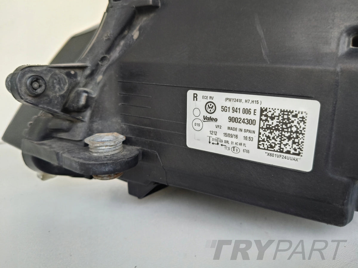 RIGHT HEADLIGHT LAMP VW GOLF VII 7 5G 5G0 12-16