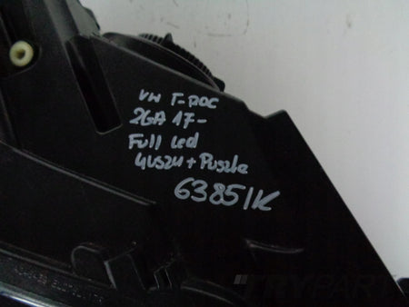 RIGHT HEADLIGHT LAMP VW T-ROC 2GA 17- FULL LED