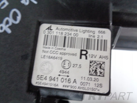 RIGHT HEADLIGHT SKODA OCTAVIA IV 5E3 20- FULL LED
