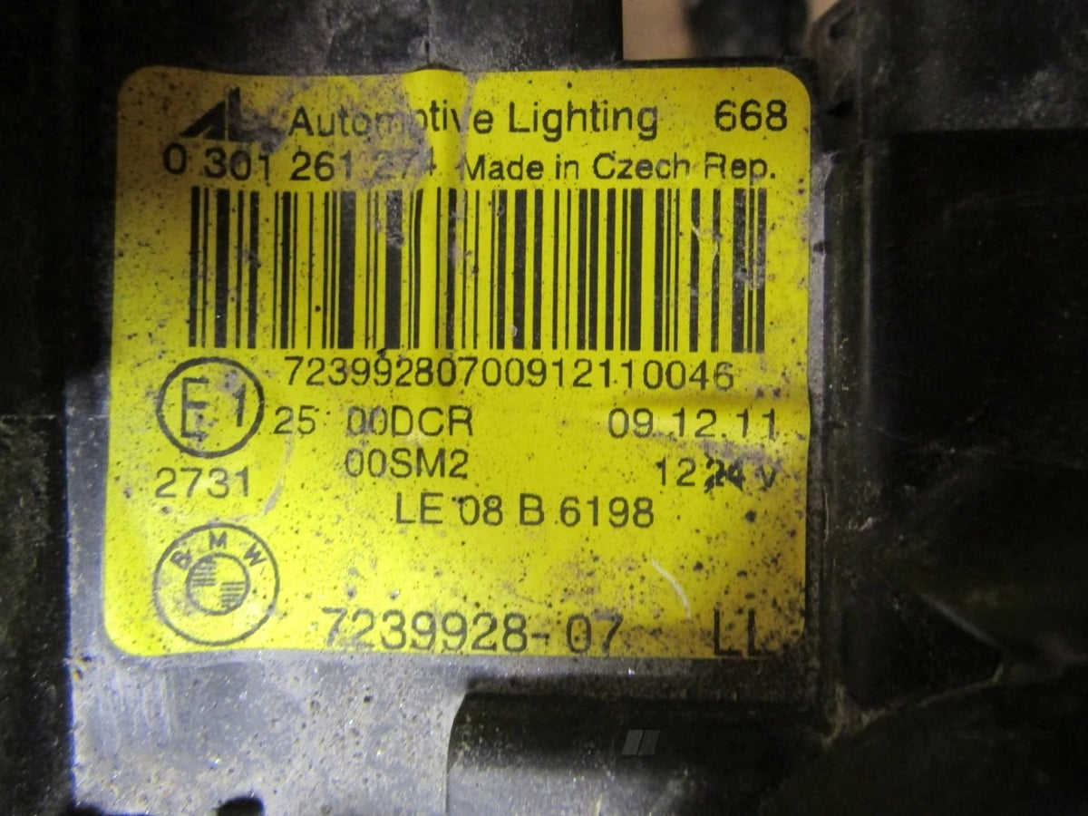 BMW 3 Series E92 E93 Coupe Xenon Adaptive Headlight Right Passenger Side 07-12 7239928-07