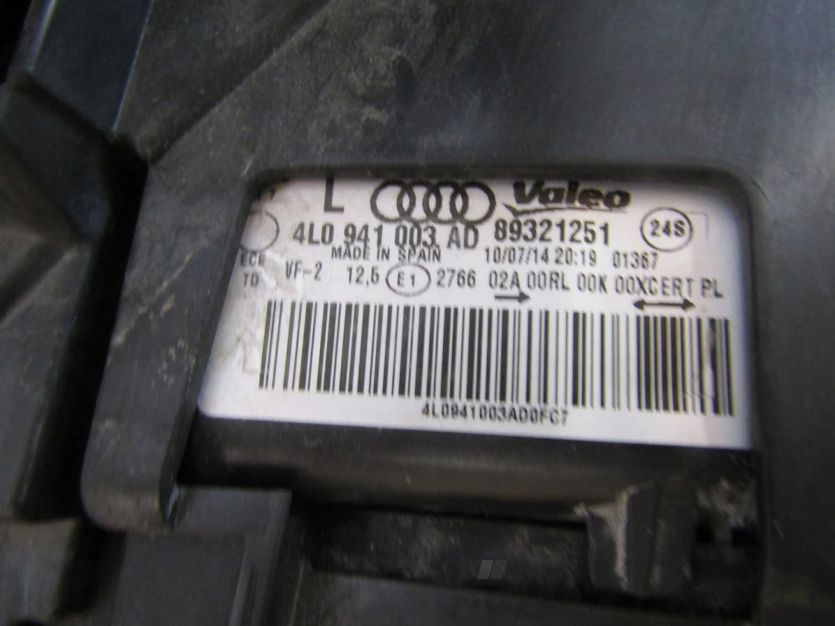 AUDI Q7 4L XENON HEADLIGHT SWIVELLING LIFT 09-15 LH LEFT 4L0941003AD