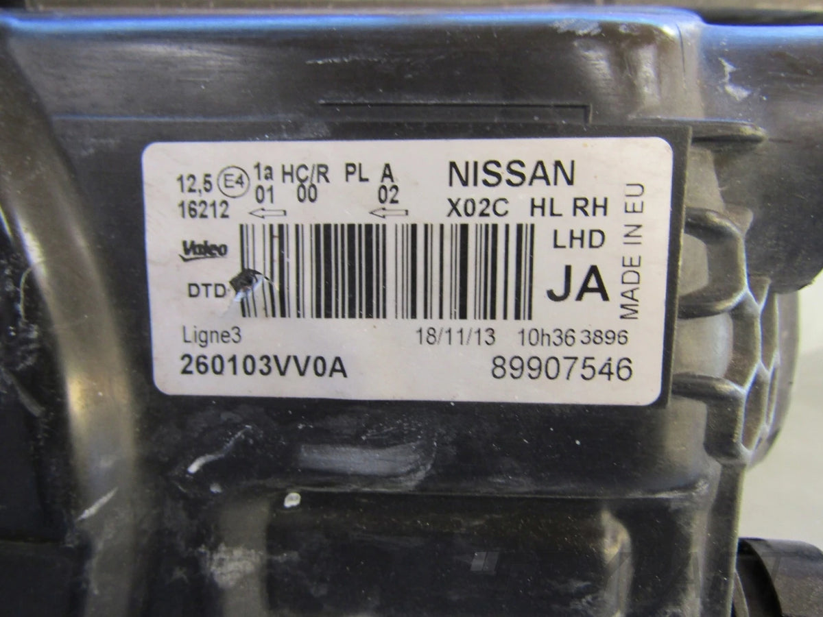 HEADLIGHT NISSAN NOTE II E12 STANDARD 12-16 RH 260103VV0A