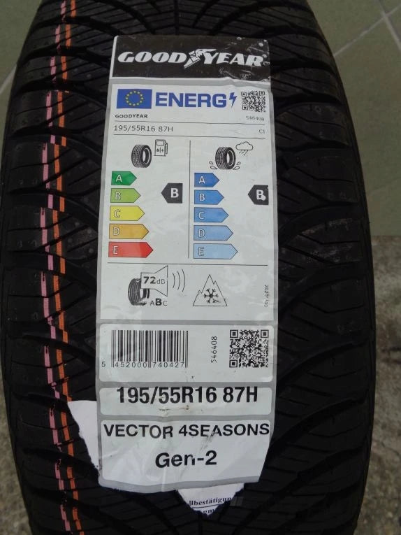 Goodyear Vector 4Seasons Gen-2 195 55R 16 H ALL-SEASON TIRE