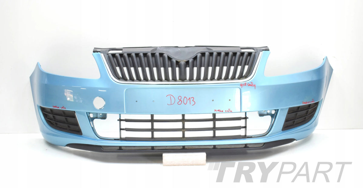SKODA FABIA II FACELIFT 5J FRONT BUMPER + GRILLE + VENTS