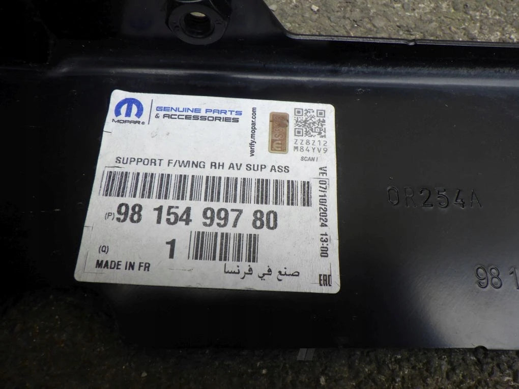 CITROEN C3 III 16- FENDER MOUNTING SLIDE RIGHT FRONT 9811926380