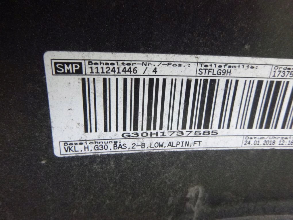 BMW 5 G30 SEDAN Rear Bumper