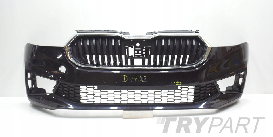 SKODA FABIA IV 6VA FRONT BUMPER ORG + GRILLE