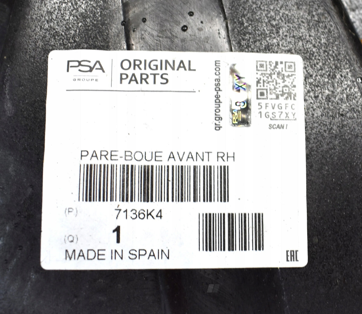 CITROEN XSARA PICASSO RIGHT FRONT FENDER NEW OEM