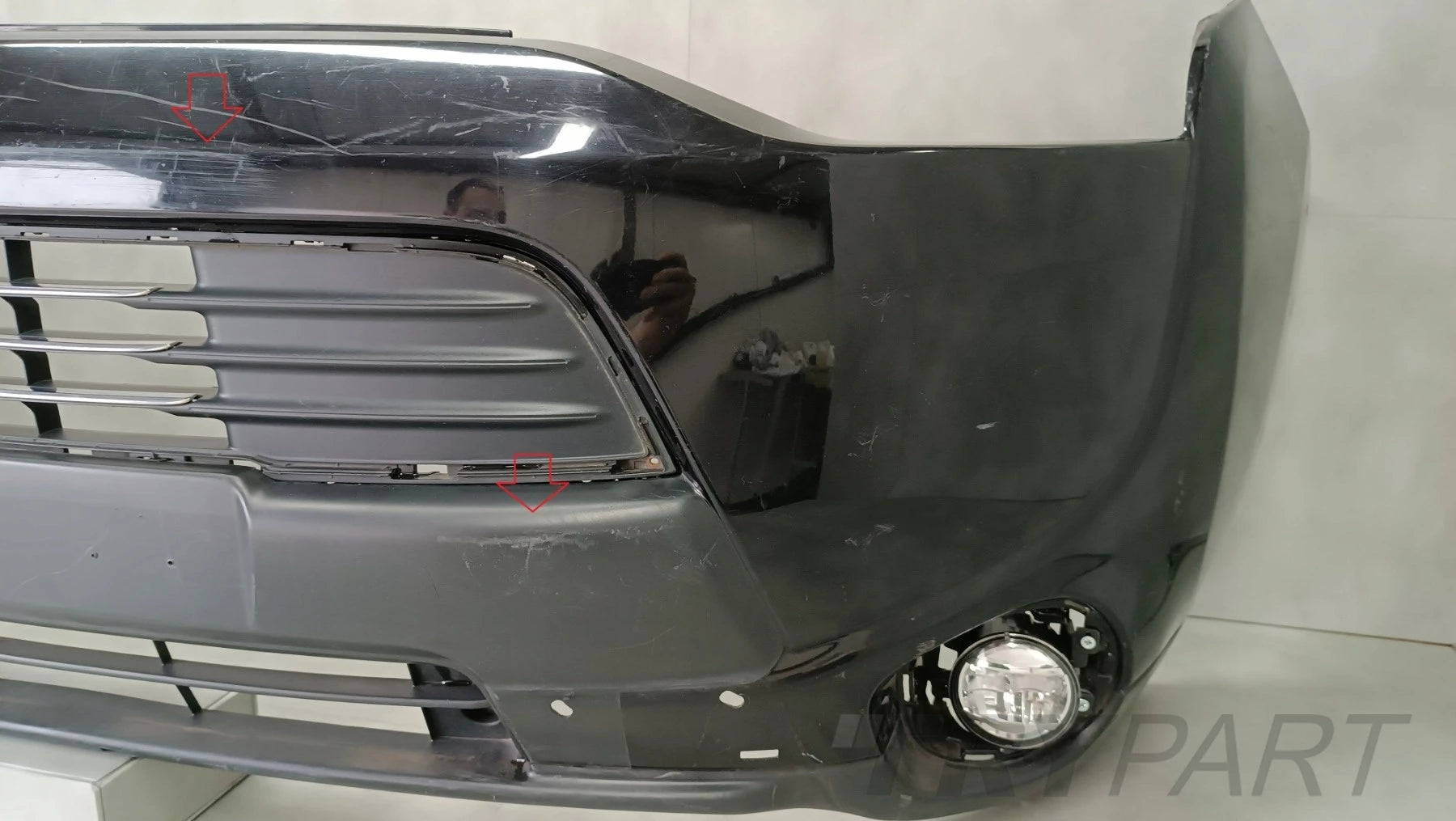 Front Bumper for Mitsubishi Outlander 3 III (2012-2015) / + 1x Halogen