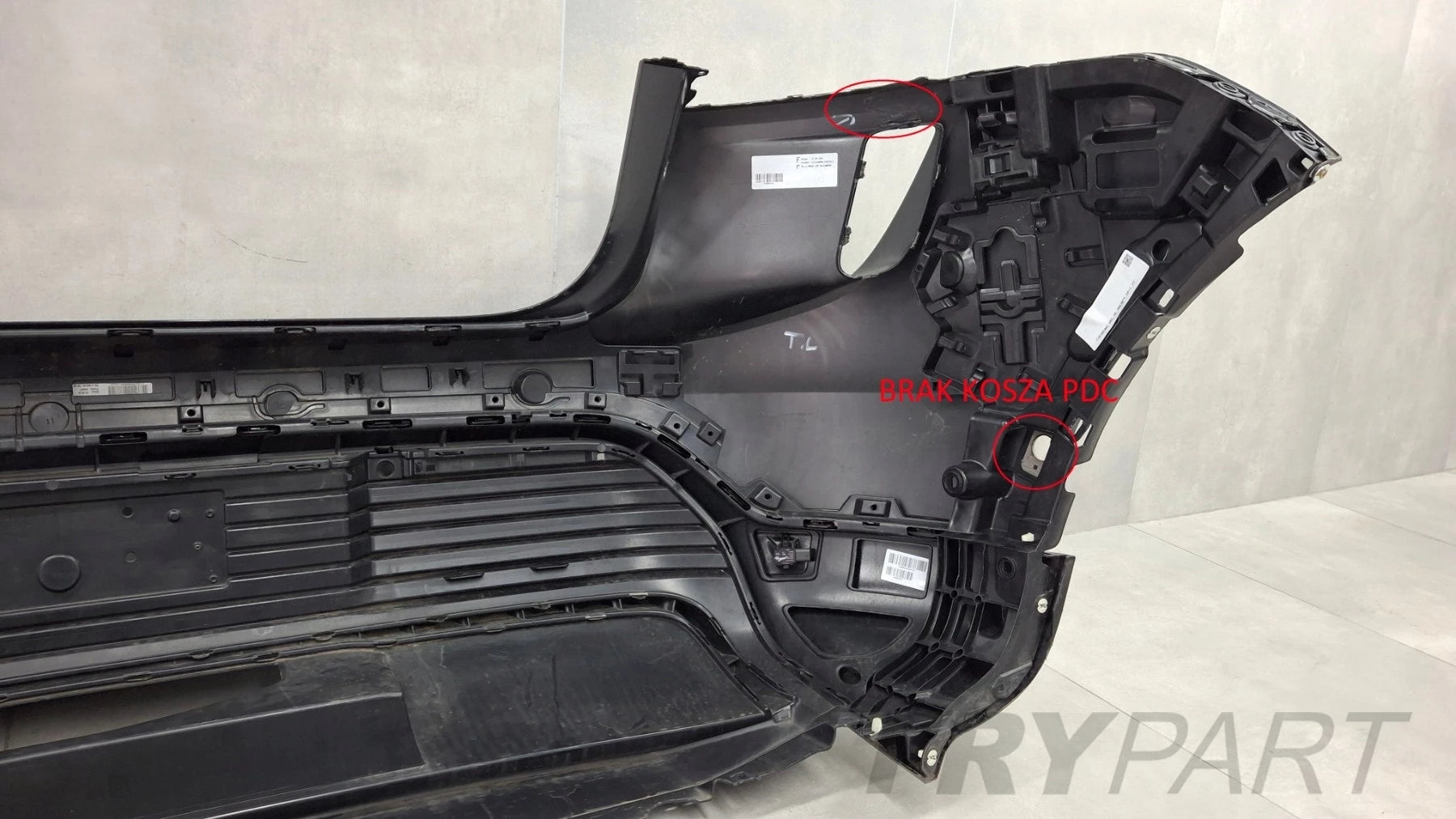 Rear Bumper Porsche Macan II 95C S 24- / + Skids + 1x PDC Sensor