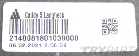 VW CADDY IV 2K7 REAR BUMPER ORG LONG MAXI 2K7807421C