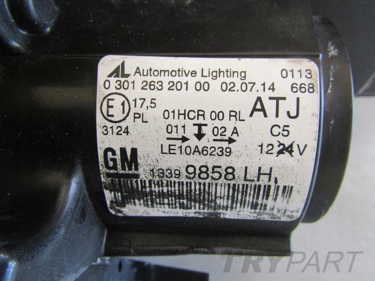 Opel Zafira C Front Lamp REGULAR LENS 12-16 LH LEFT 13399858