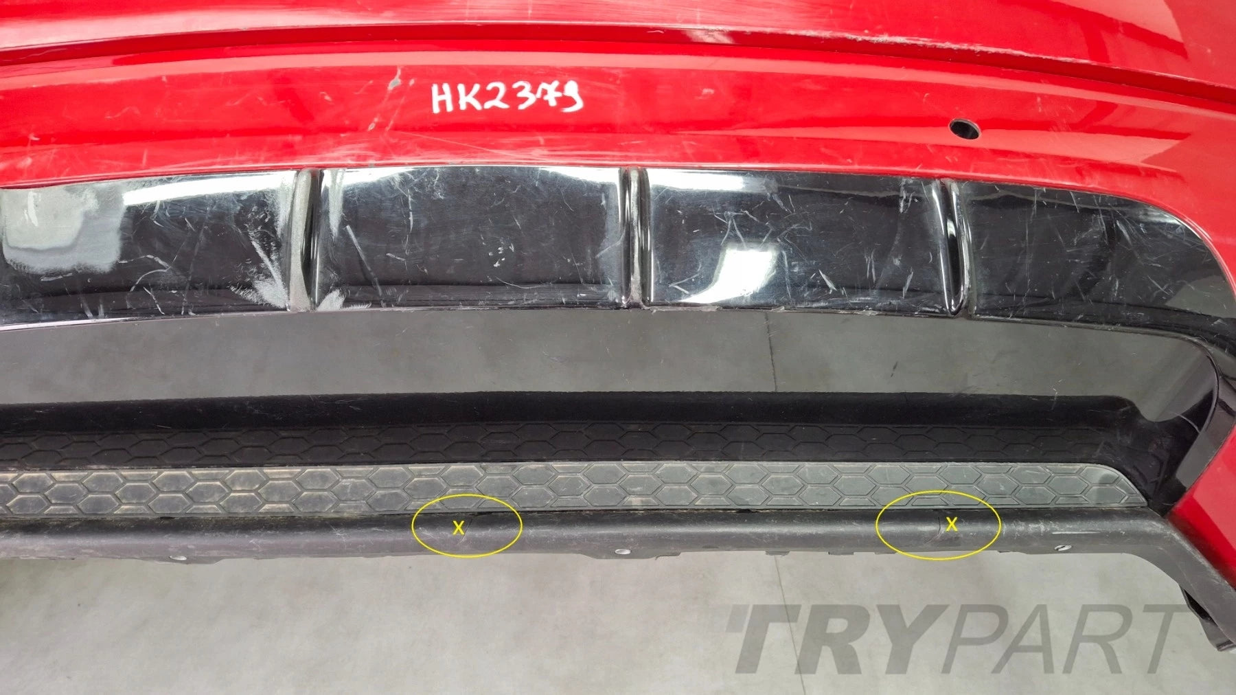 Porsche Cayenne III GTS TURBO 9Y0 18- Rear Bumper + lights + guides