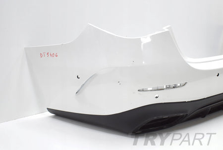 MERCEDES E-CLASS W214 AMG REAR BUMPER ORIGINAL SEDAN + BOTTOM + CHROME