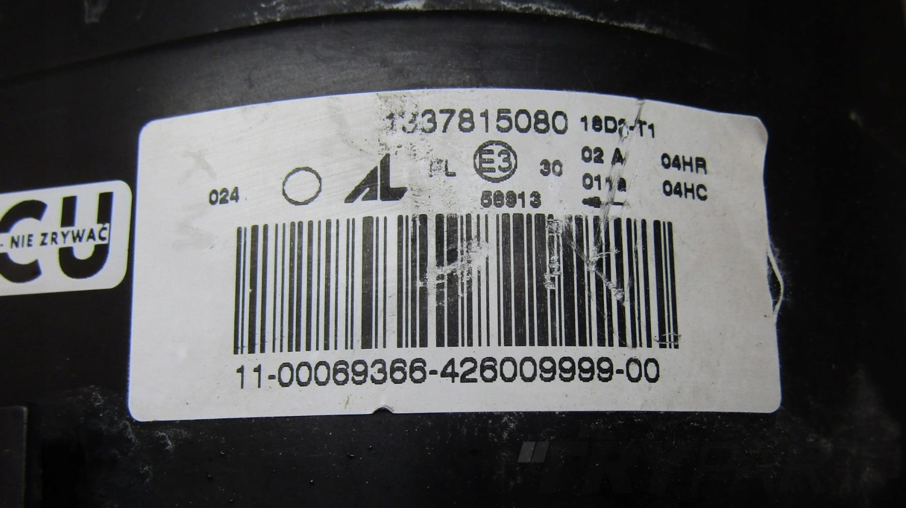 HEADLIGHT DUCATO II JUMPER BOXER 02-06 LIFT RH RIGHT FRONT 1337815080