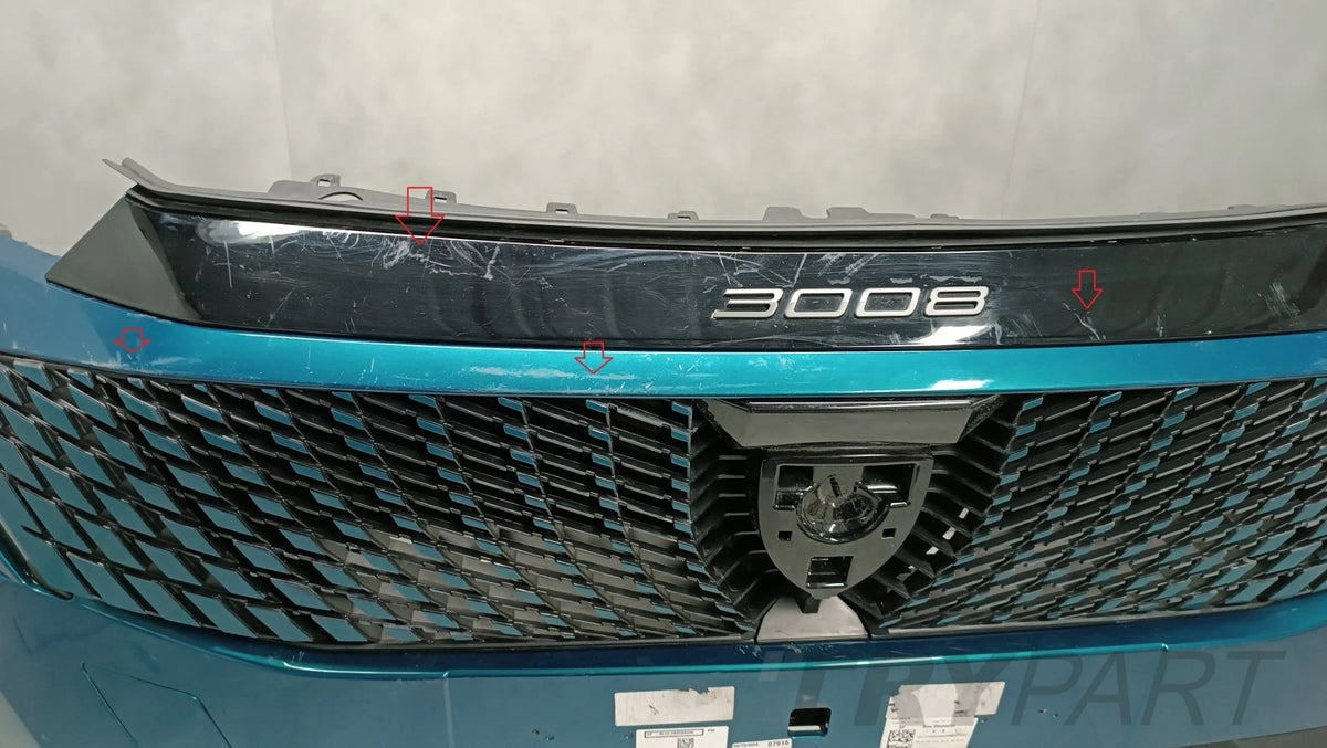 Front Bumper for Peugeot 3008 III E-3008 (2023-) + LEDs