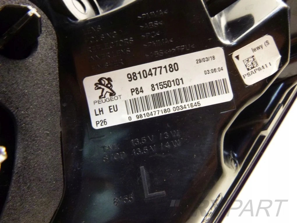 PEUGEOT 3008 II P84 16- left rear lamp