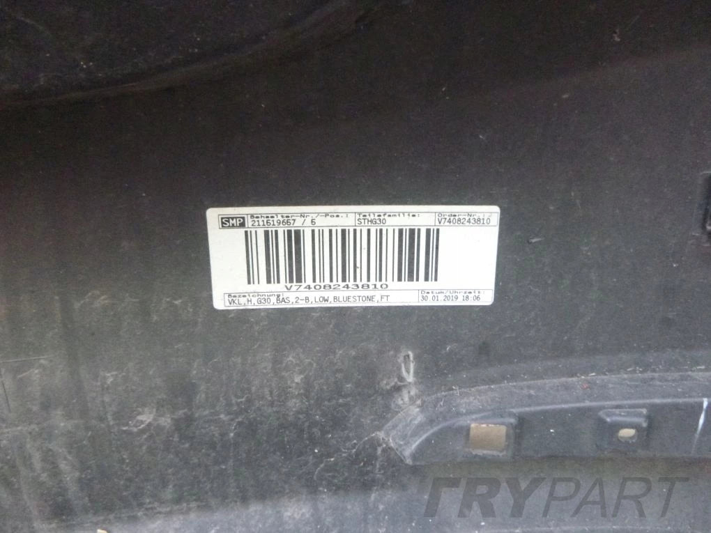 BMW 5 G30 SEDAN 2017- Rear bumper