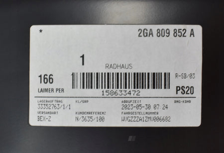 VW T-ROC 2GA RIGHT WHEEL WELL LINER 2GA809852A