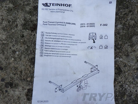 FORD TRANSIT CONNECT MK2 II 12- Tow Hitch