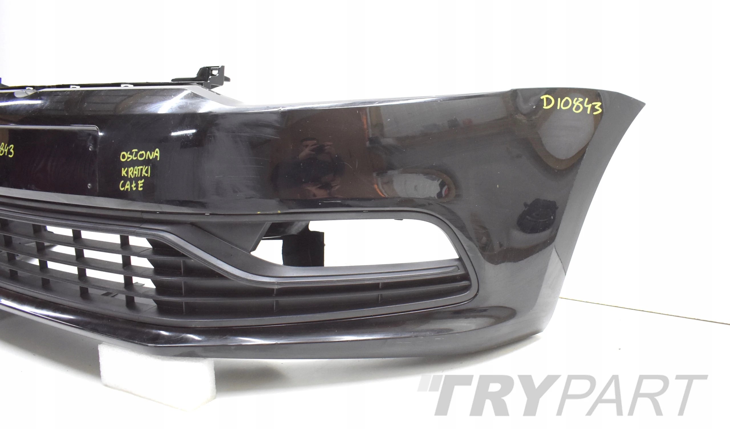 VW POLO 6C 6C0 FRONT BUMPER ORG + GRILLES + BOTTOM