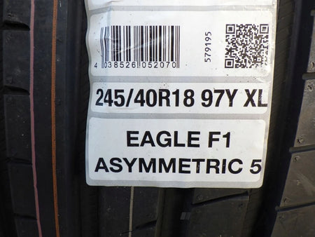 Goodyear Eagle F1 Asymmetric 5 245 40 R18 93 Y XL Tire