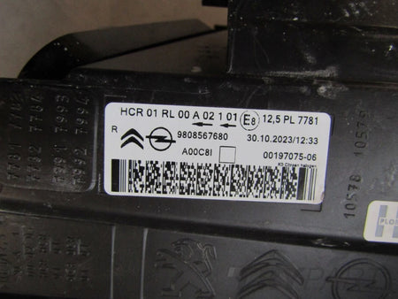HEADLIGHT CITROEN JUMPY III 3 16-23 VIVARO STANDARD 19-23 RH RIGHT 98085676