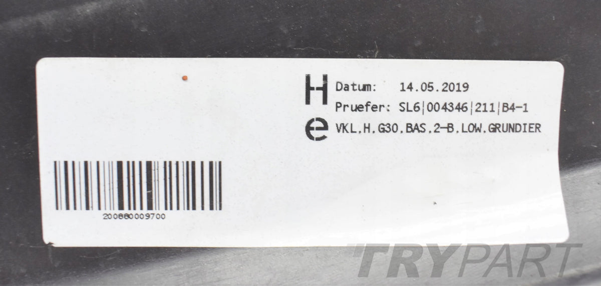 BMW 5 V G30 REAR BUMPER ORG SEDAN
