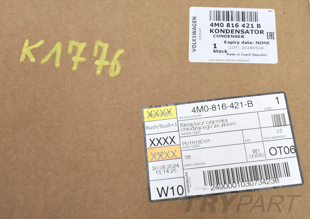 AUDI Q7 4M0 AIR CONDITIONING RADIATOR CONDENSER ORG NEW 4M0816421B