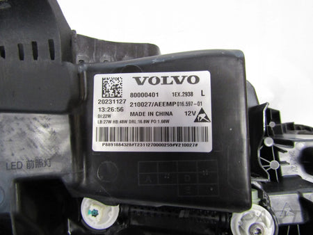 FRONT HEADLIGHT VOLVO EX30 FULL LED 23- LH LEFT 20231127