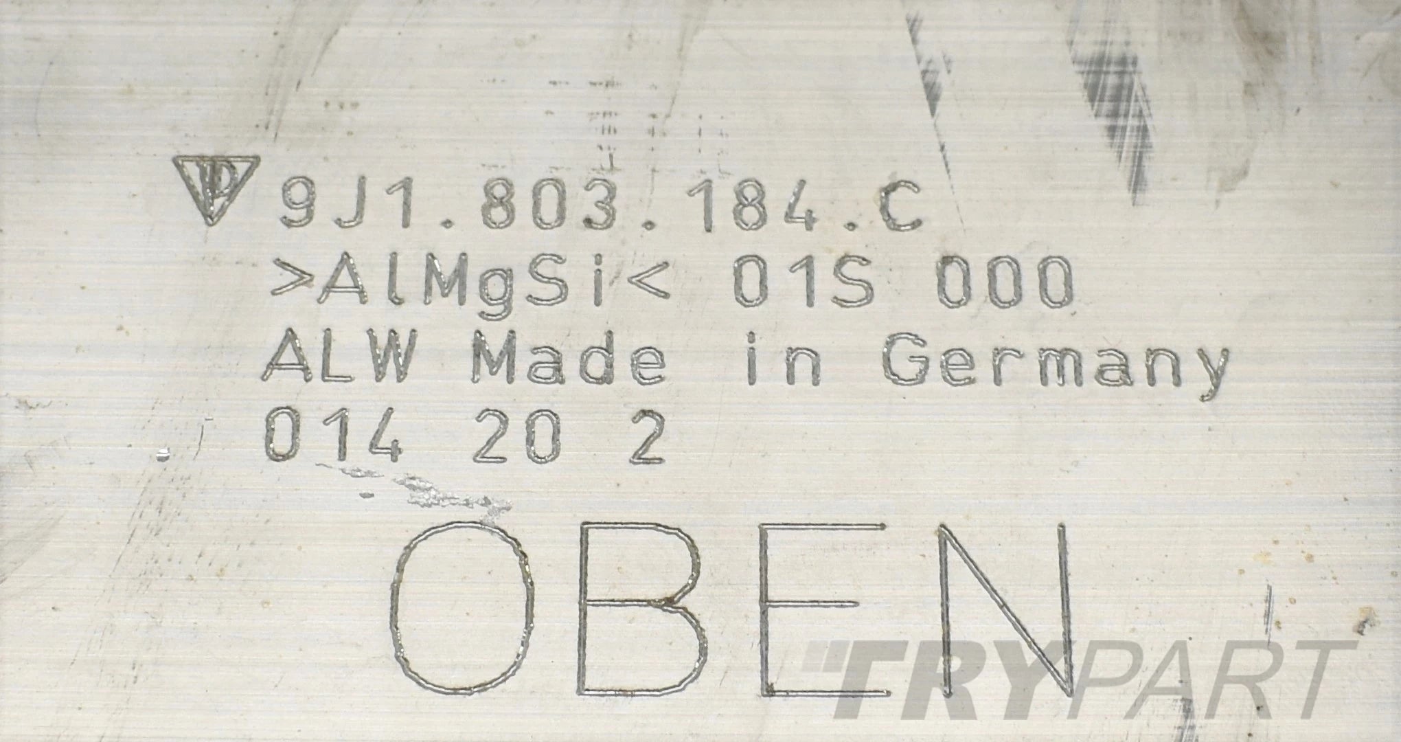 PORSCHE TAYCAN 9J1 REAR WHEEL BEAM REINFORCEMENT ORG