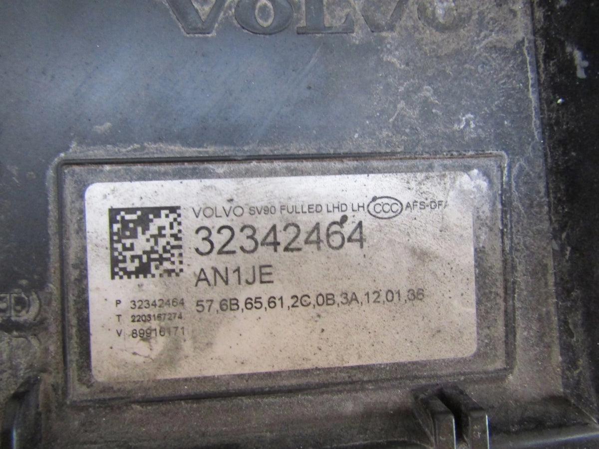 FRONT LAMP VOLVO V90 S90 FULL LED ACTIVE HIGH BEAM 16- LH LEFT 32342464