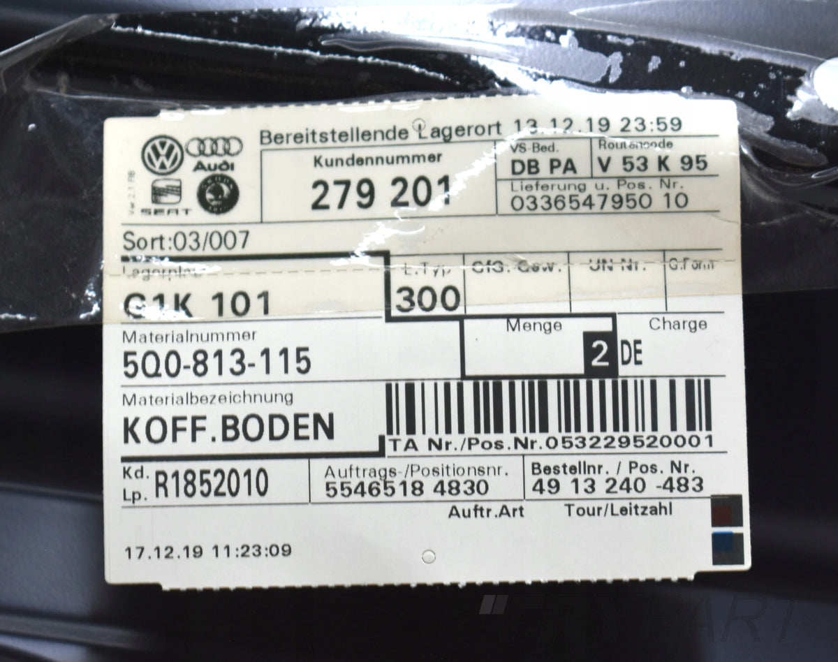 SKODA AUDI VW SEAT 5Q0 Trunk Floor Wall Rear 5Q0813115