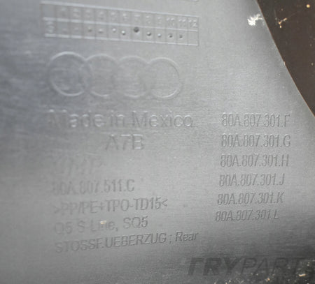 AUDI Q5 II 80A S LINE REAR BUMPER ORG