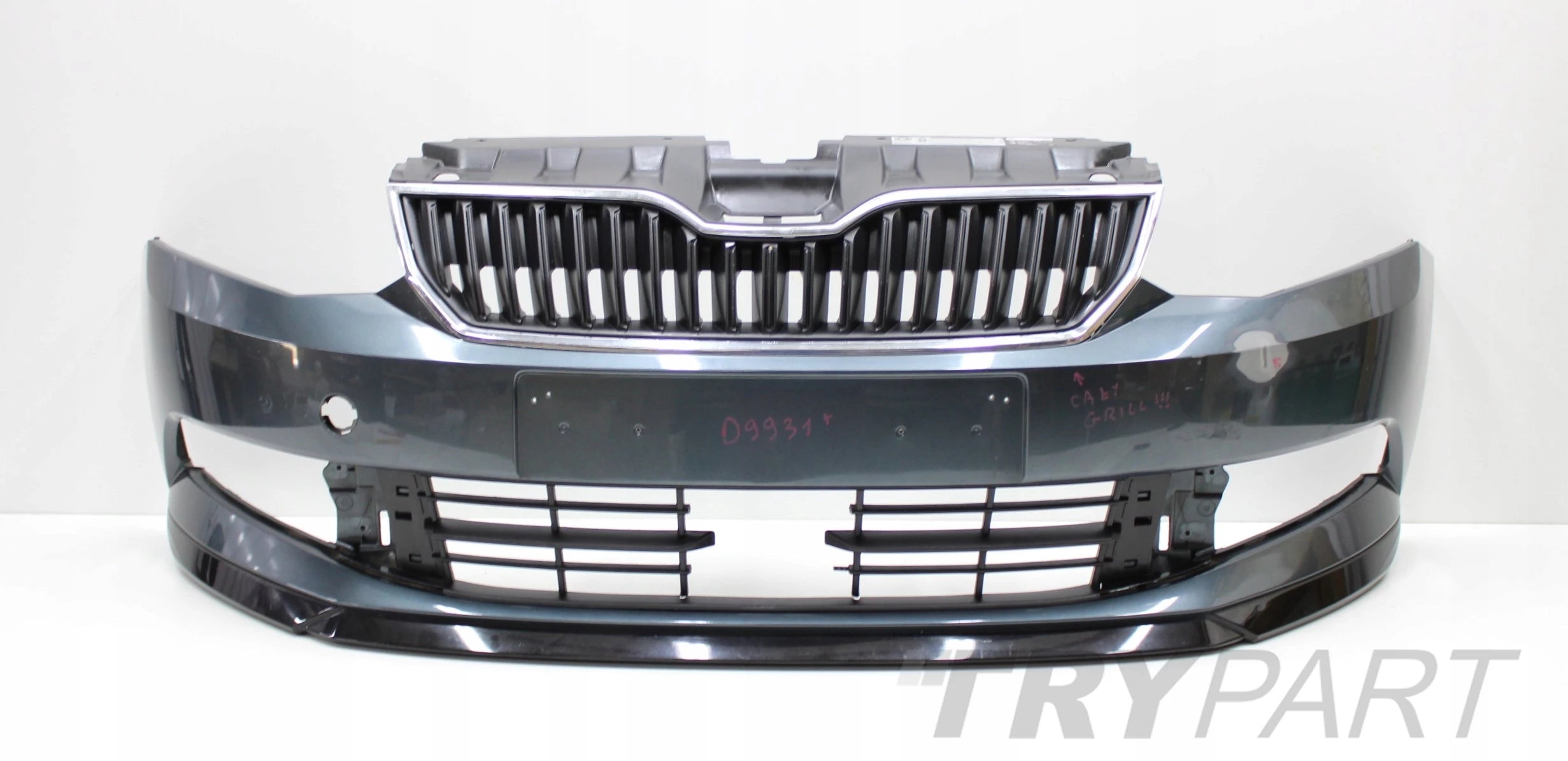 SKODA FABIA III 6V0 MONTE CARLO FRONT BUMPER ORIGINAL + GRILLE + SPOILER