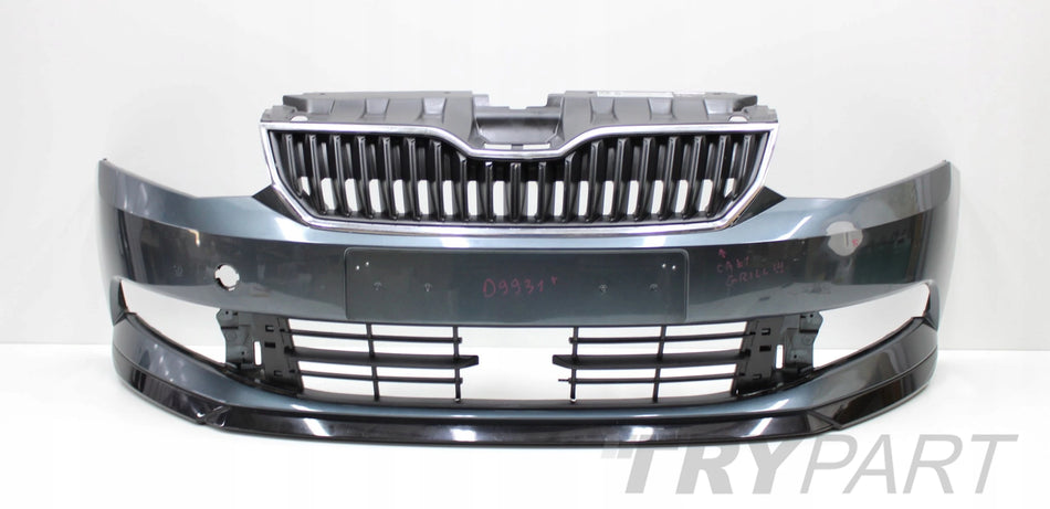 SKODA FABIA III 6V0 MONTE CARLO FRONT BUMPER ORIGINAL + GRILLE + SPOILER