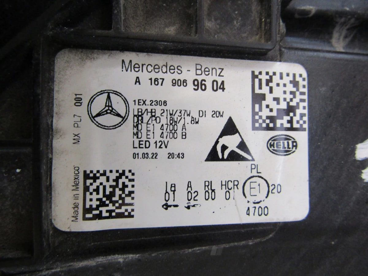 MERCEDES GLE W167 FULL LED PERFORMANCE HEADLIGHT 19-23 RH A1679069604