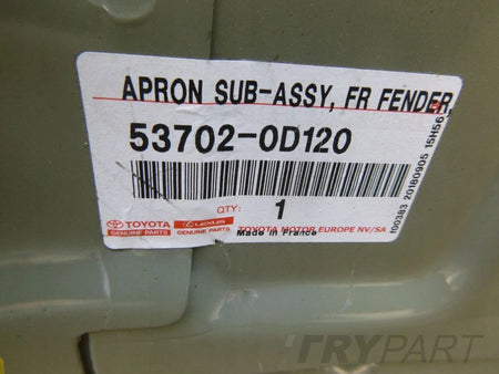 YARIS III 11- Fender Liner Quarter Panel LH