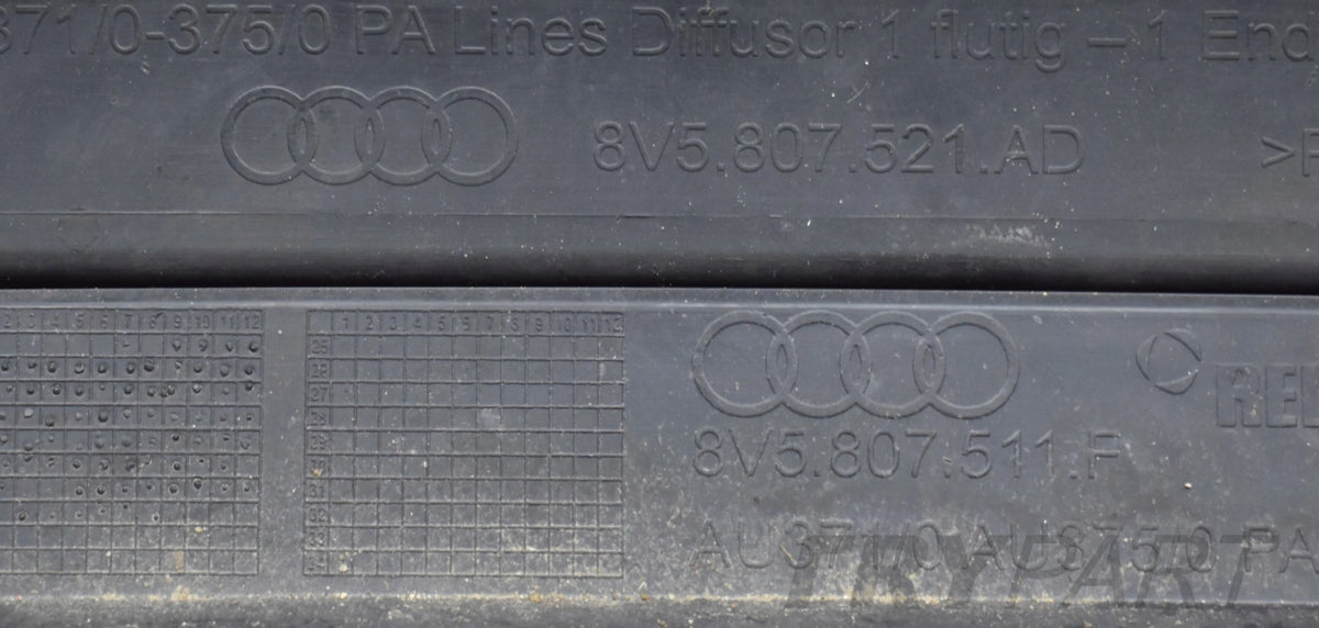 AUDI A3 8V5 LIFT REAR BUMPER ORIGINAL SEDAN + DIFFUSER
