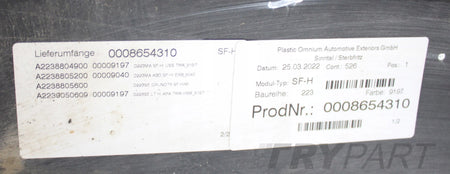 MERCEDES S CLASS W223 MAYBACH REAR BUMPER (ORIGINAL) + BOTTOM